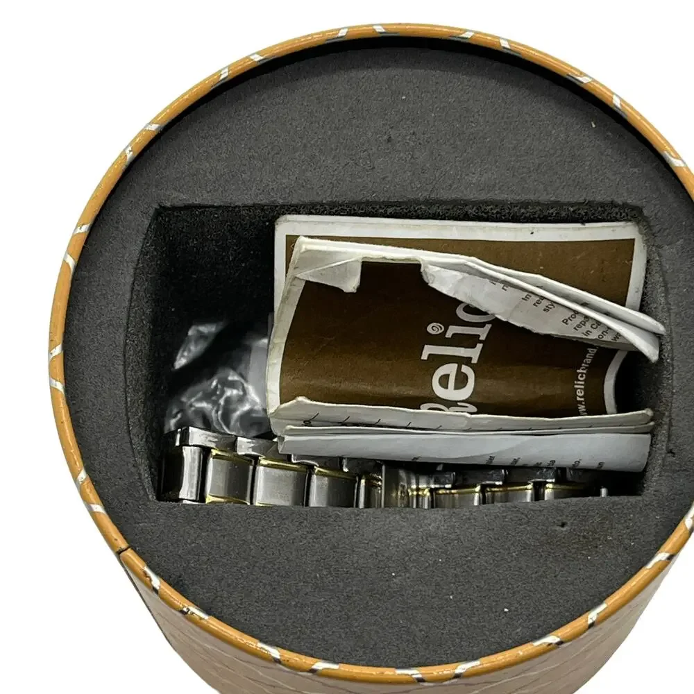 Relic Watch in Tin Stainless Steel With Papers Minor Wear Needs Battery